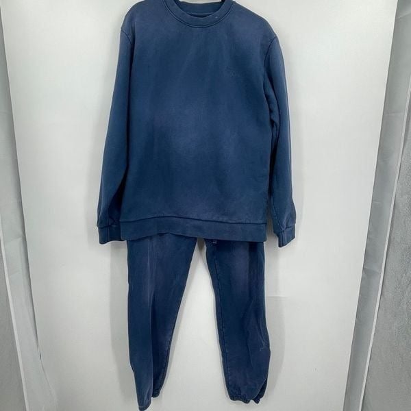 General Admission Blue Cotton Plain Jersey Sweatshirt and Joggers Set Medium lx45sFSR5
