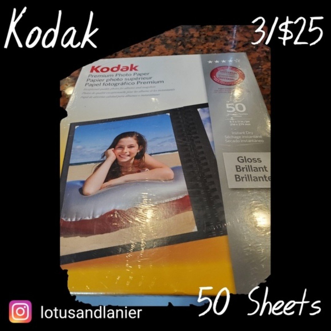Kodak Premium Photo Paper 8.5 x 11in.  3/$25 KAM5nqYDl