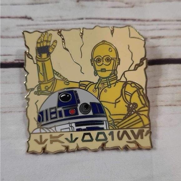 Disney Star Wars pin C-3PO and R2D2 i4k3sCqmV