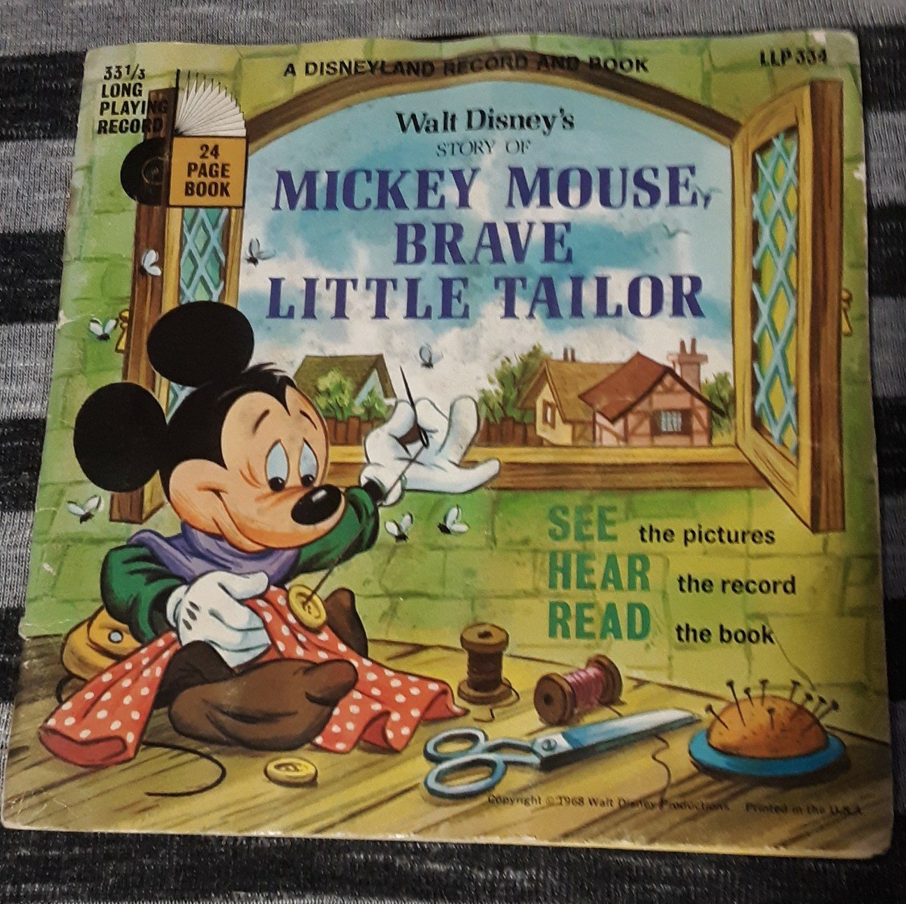 Vintage 1968 Mickey Mouse Brave Little Tailor iDKv2Uihn
