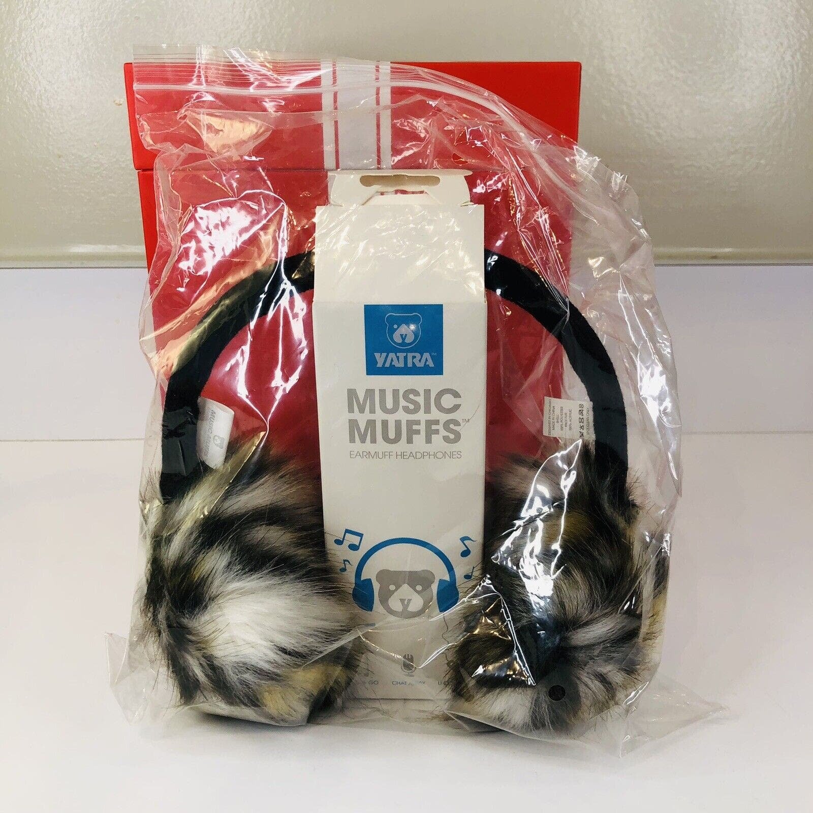 Music Muffs Earmuff Headphones wired only Faux Fur Brand New hSupxGORv