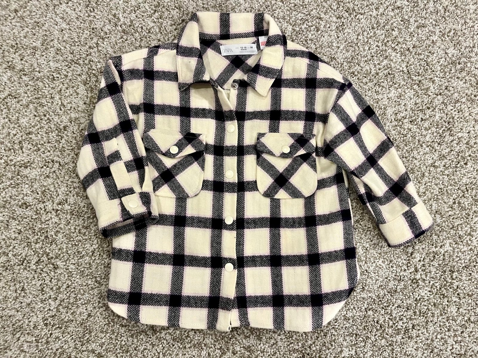 Zara flannel size 12/18 gW79mKfNk